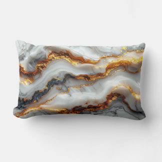 Cojín Lumbar Luxury Gold Vein Marble Pillow