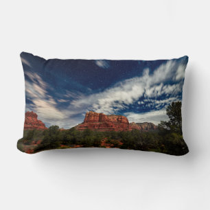 Cojín Lumbar Luz de la luna sobre Sedona, Arizona