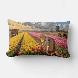 Cojín Lumbar “Lysbeth in the Amber Light” - A Dutch Landscape