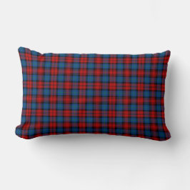 Cojín Lumbar MacLachlan Clan Tartan Royal Blue and Red Plaid