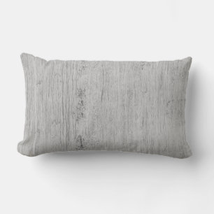 Cojín Lumbar Madera de grano blanco gris claro