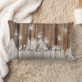 Cojín Lumbar Madera Rústica Marrón con Luces personalizable