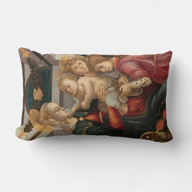 Cojín Lumbar Madonna & Child, Sandro Botticelli Bella Artes (Anverso)