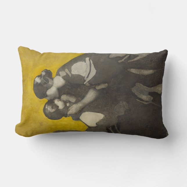 Cojín Lumbar Madre e hijo (por Norah Neilson Gray) (Anverso)