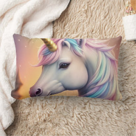 Cojín Lumbar Magical Rainbow Unicorn Personalized