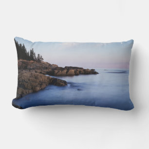Cojín Lumbar Maine, Parque Nacional Acadia, puesta de luna
