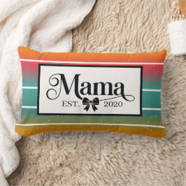 Cojín Lumbar Mamá Atardecer Retro Personalizado Est.