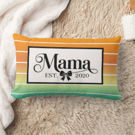 Cojín Lumbar Mamá Atardecer Retro Personalizado Est.