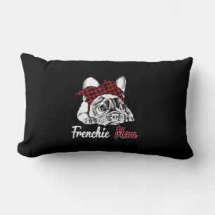 Cojín Lumbar mamá frenchie bulldog francés con yeso rojo