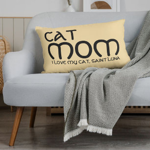 Cojín Lumbar Mamá Gata Amigos Mascotas Amigas Personalizado Neg
