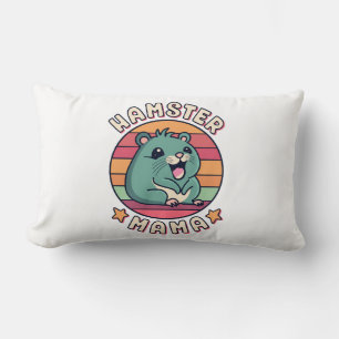 Cojín Lumbar Mamá hámster linda kawaii roedor madre
