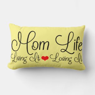 Cojín Lumbar Mama Life   Vivir   Amarlo Amarillo