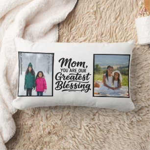 Cojín Lumbar Mamá Mayor Bendición Dos Foto Personalizada Minima