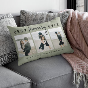 Cojín Lumbar Mamá moderna personalizada la mejor mamá del mundo