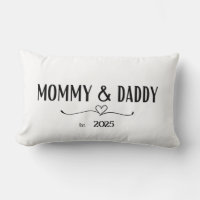Mamá y papá Est. Personalizados. Pillow del año