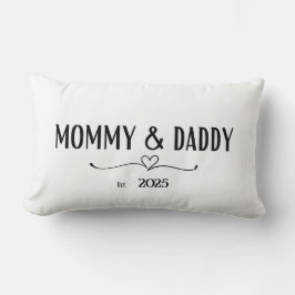 Cojín Lumbar Mamá y papá Est. Personalizados. Pillow del año