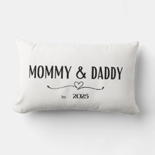 Cojín Lumbar Mamá y papá Est. Personalizados. Pillow del año
