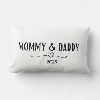 Cojín Lumbar Mamá y papá Est. Personalizados. Pillow del año