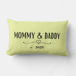 Cojín Lumbar Mamá y papá - Nueva decoración de padre Keepsake