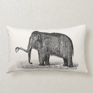 Cojín Lumbar Mamuts lanosos del ilustracion del mamut lanoso