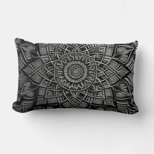 Cojín Lumbar Mandala de Plata