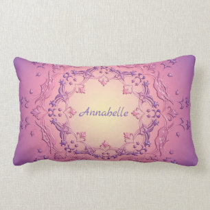 Cojín Lumbar Mandala. floral étnico