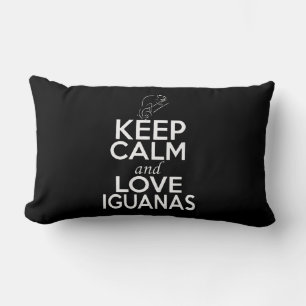 Cojín Lumbar Mantener la calma y amar las iguanas