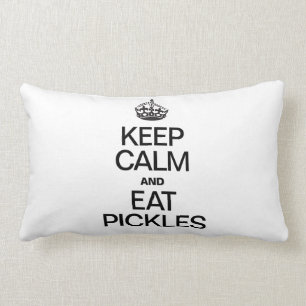 COJÍN LUMBAR MANTENER LA CALMA Y COMER PICKLES