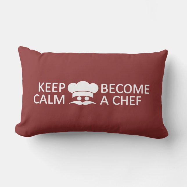 Cojín Lumbar Mantente tranquilo y conviértete en personalizado  (Anverso)