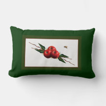 Manzanas rojas acuarelas