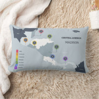 Mapa de América Central de nombre personalizado