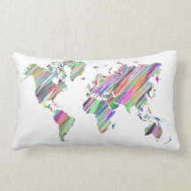 Mapa del mundo arco iris