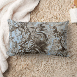 Cojín Lumbar Mapa del mundo Poseidon