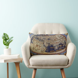 Cojín Lumbar Mapa del mundo ptolemaico antiguo, Johannes de Arn
