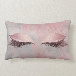 Cojín Lumbar Maquillaje de cristal de los gris plateados del