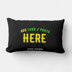 COJÍN LUMBAR MARCADA NEGRA MODERNA PERSONALIZABLE VERIFICADA CO