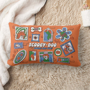 Cojín Lumbar Marcos de fotos de Halloween de Scooby-Doo