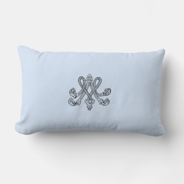 Cojín Lumbar Marie Antoinette – Monogramm – Monogram initials (Anverso)