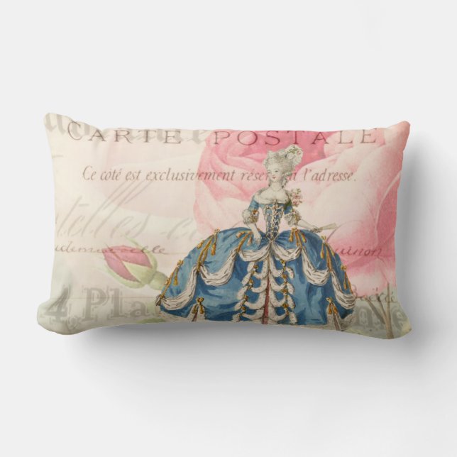 Cojín Lumbar Marie Antoinette Vintage Lumbar Pillow (Anverso)
