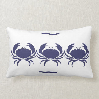 Cojín Lumbar marina CRABS blanca PILLOW vida costera