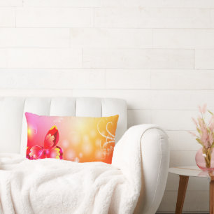 Cojín Lumbar Mariposa roja