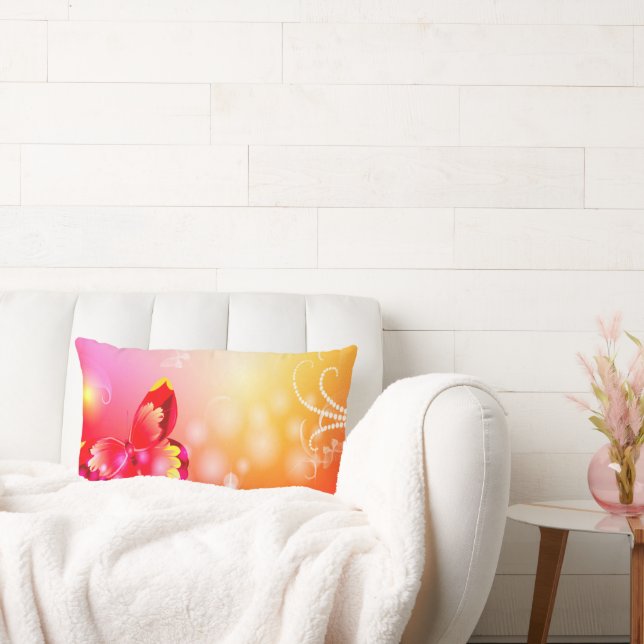 Cojín Lumbar Mariposa roja (Sofá)