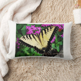 Cojín Lumbar Mariposa Trasera de Tigre Oriental #1