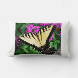 Cojín Lumbar Mariposa Trasera de Tigre Oriental #1