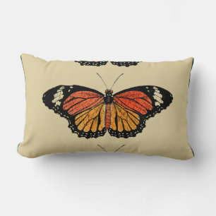 Cojín Lumbar Mariposas Vintage Primavera Hermosa Naturaleza Cui