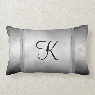 Cojín Lumbar Mármol negro del carbón de leña personalizado