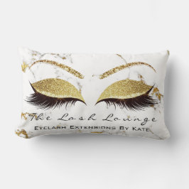 Cojín Lumbar Mármol Purpurina maquillaje azotes Princesa Oro