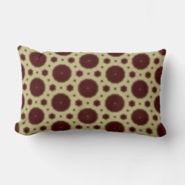 Cojín Lumbar Maroon geometric motif throw pillow