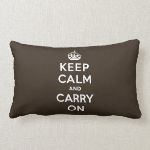 Cojín Lumbar Marrones oscuros guardan calma y continúan