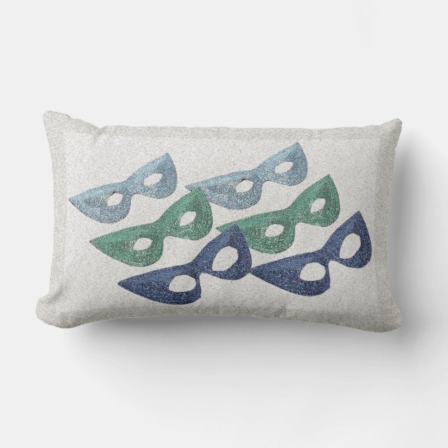 Cojín Lumbar Máscaras de esparquear - (Anverso)